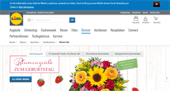 Desktop Screenshot of lidl-blumen.de